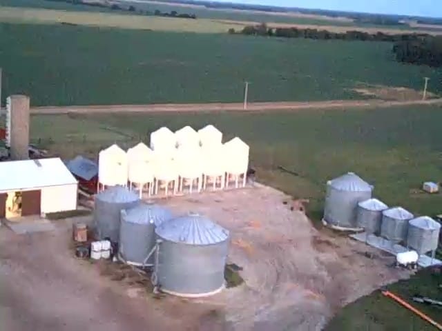 Aerial View of Jantz Farms Storage